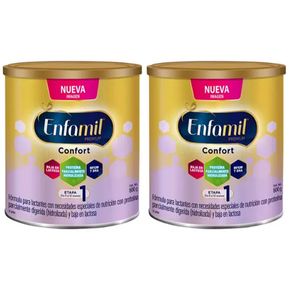 Promental Confort Etapa 1 Enfamil, 2 latas de 800 g c/u