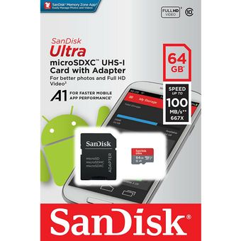 Memoria Micro Sd Sandisk Ultra 64gb Clase 10 Linio Colombia Sa016el23qzclacol