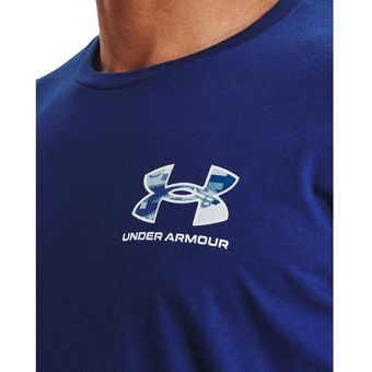 Camiseta Under Armour Abc Camo Fill Wordmark -Azul