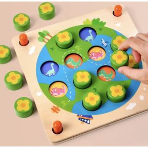 Juguetes de madera 6 en 1 para bebés, juguetes Montessori para bebés - Iokus