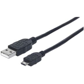 MANHATTAN - CABLE USB V2.0 A-MICRO B 3.0M NEGRO
