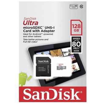Ofertas en Tarjeta Memoria Sandisk 128Gb Micro Sd Clase 10 Original