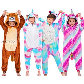 ropa de dormir mono de disfraz de c Pijama de unicornio para niños 