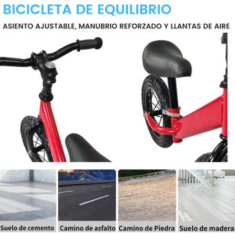 Bicicleta sin Pedales The Baby Shop - De Balance De Equilibrio con Llanta  de Aire Azul 