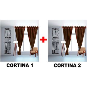 Cortina Blanca jacquard sala o habitación 280cm x 210cm ADVANCE