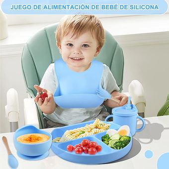 Bluet B Baby - Vajilla Bebe Silicona - Plato Bebe Ventosa