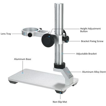 Soporte de aleación para microscopio digital adecuado para la mayoría 