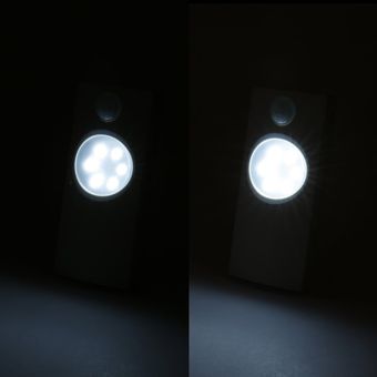Luz luz de la inducción del cuerpo humano 6led plástico ahorro de energía de la noche con el soporte 