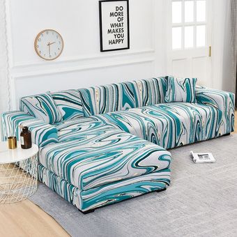 #Color 13 Funda de sofá elástica geométrica para sala de estar,cubierta de esquina seccional del sofá moderna,sillón,1234 asientos 