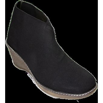 Botin Mujer Elastico Negro Confortante Manolo 1355