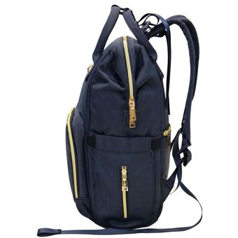 Cartera Mochila Maternal Bumpy Azul Head 
