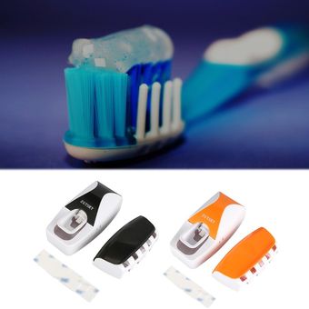 1 Set de plástico Dispensador de pasta de dientes perezoso 5 Sorteador del titular del cepillo de dientes 