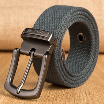 Military Tactical Canvas Belt For Men Women Metal Pin Waist 