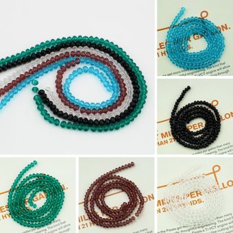 Colorido Rondelle Bicone Cristal Artificial Bricolaje DIY Beads 4 8 mm 