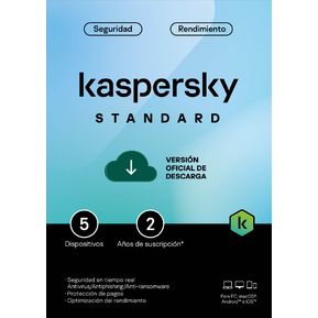Kaspersky Antivirus Standard 5 dispositivos por 2 años