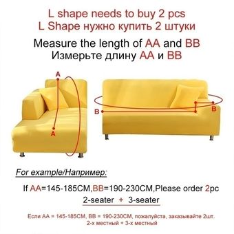 #14 Funda para sofá de algodón elástica de Color sólido,funda de sofá elástica envolvente para sala de estar 