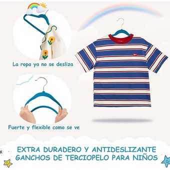 Ganchos para Ropa (Azul, Set de 10)