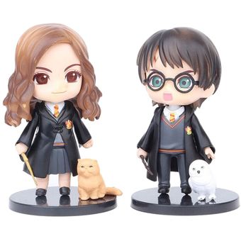 3PcsSet Harry Potter Hermione Ron Figura Muñeca Juguete Hogar Habitación Escritorio Adorno 