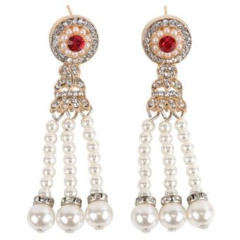 Pendientes Flapper De La Década De 1920 En La Década De 1920 