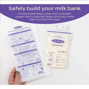 Lansinoh - Bolsas de almacenamiento para leche materna (100 unidades, 3  unidades)