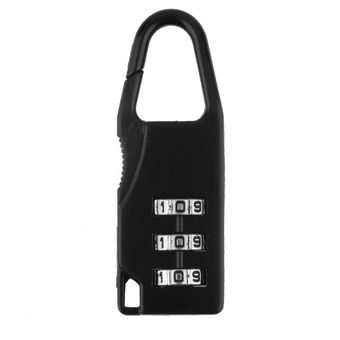 BoburyL Lock Mini 3 combinación del dígito de la contraseña de Bloqueo de Seguridad de la aleación de la Maleta de Equipaje con código de Bloqueo del gabinete Locker Candado 