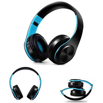 PowerLocus Auriculares Bluetooth sobre la oreja, auriculares inalámbricos  con micrófono, auriculares plegables, orejeras de espuma viscoelástica  suave