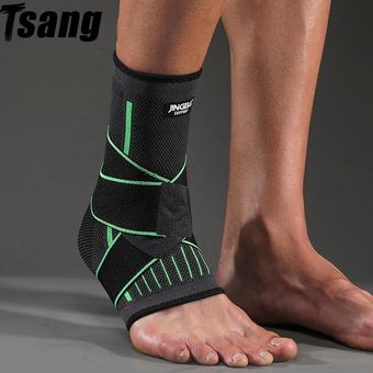 Green Bandage Ankle#Tobillera de fútbol para hombre soporte de balo 