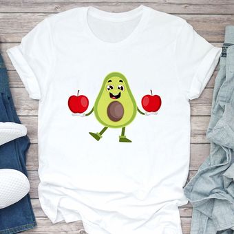 camiseta aguacate mujer