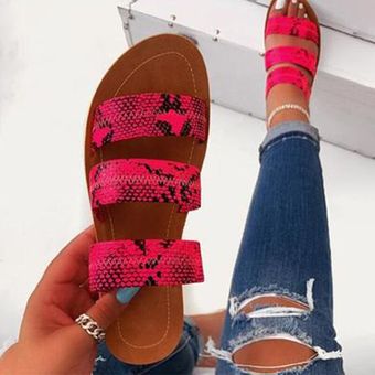 #red 1 zapatillas de mujer de Color caramelo mujer verano fresco Flip Flops comodidad fuera Playa Damas suave diapositivas zapatos casuales zapatos WAN 
