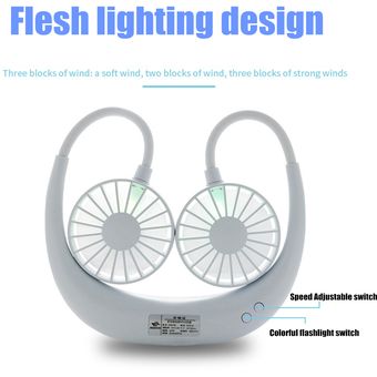 Pliegue el cuello al aire libre del cuello al aire libre para el deporte portátil portátil portátil sin mano-Pink 1500mAh 