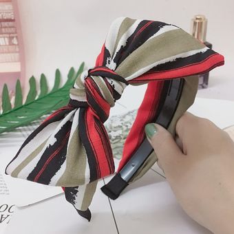 Diademas de gasa estampadas para mujer diadema de Cruz anudada para XYX 