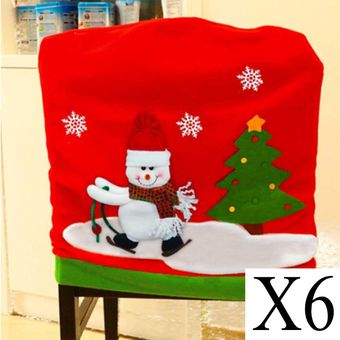 Funda para silla decoración esquí navideña 36 piezas 