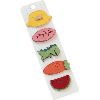 5 Piezasjuego De Adorables Caricaturas Para El Cabello, 