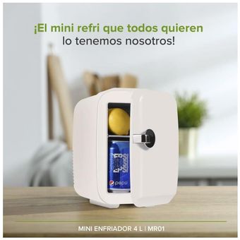 Mini Refrigerador Avera Portátil Auto Casa Oficina MR01-Blanco