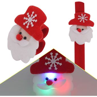 Adornos navideños círculo de juguete decoraciones navideñas pulsera luminosa pulsera 