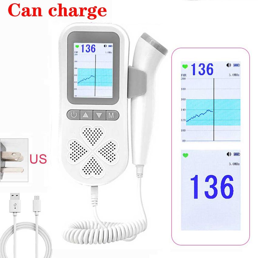 Doppler Fetal recargable para embarazadas, sonda de actualización de =
