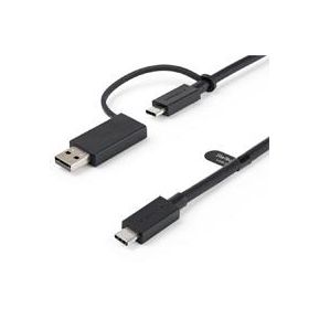 CABLE USB TIPO C DE 1M CON ADAPTADOR USB-A, USB-C A C , USB-