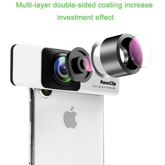 360 Lente de cámara panorámica compatible para iPhone HD Teléfono Lente