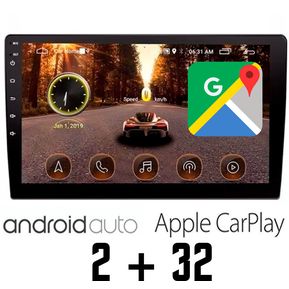 Radio Android 1 Din Pantalla 9 Pulgadas Wifi Gps Bluetooth CarPlay