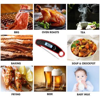 Carne Digital termómetros instantánea impermeable Leer el termómetro del alimento para la cocina 