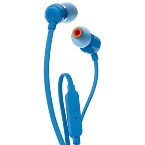 Audí­fonos manos libres JBL T110 In-ear cable 3.5mm - Azul