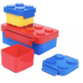 Lonchera Lego Para Niños Porta Comida Contenedor