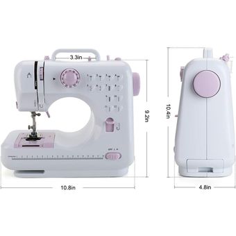  Máquina de coser portátil de mano, máquina de coser eléctrica  con pilas ligera para el hogar : Arte y Manualidades