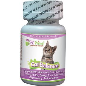 Vitaminas Pet Prime - CAT BALANCE - Con Taurina Para Gatos