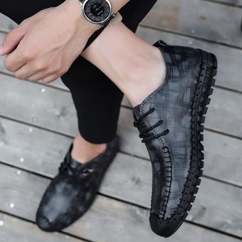 Tamaño grande 38-48 Hombres Zapatos formales Zapatos de vestir con cordones Zapatos Oxford de negocios Negro  Gris 