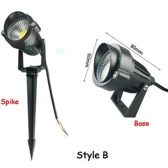 Lámpara de jardín para césped LED COB de 3W y 5W,luz L #Style B Spike 