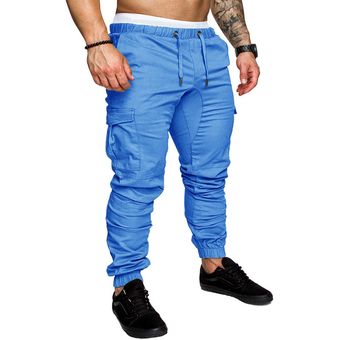 #Sky Blue FK100 pantalones de chándal Casual para hombre Pantalones de algodón pantalones de chándal para hombre Joggers pantalones a rayas gimnasios de la ropa más ropa de tamaño 5XL 