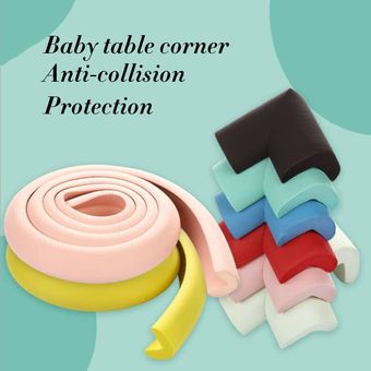 Tira de protección para niños de 2M,productos de seguridad para bebés,borde de cristal,muebles,barra de choque de terror,parachoques de espuma de esquina,colisión 