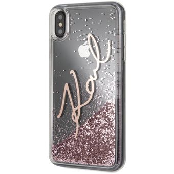 Funda rígida con líquido de color para iPhone XS Max