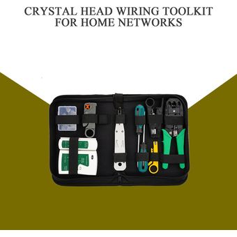 Inicio Network Crystal Head Cableado Cable de tres propósitos Teser Tester Kit de herramientas 